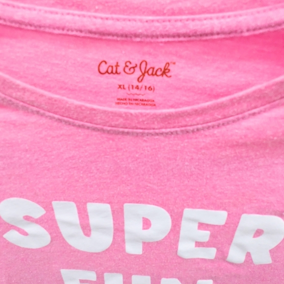 Cat & Jack Pink Girls Super Fun Sister Long sleeve tee - Picture 3 of 3